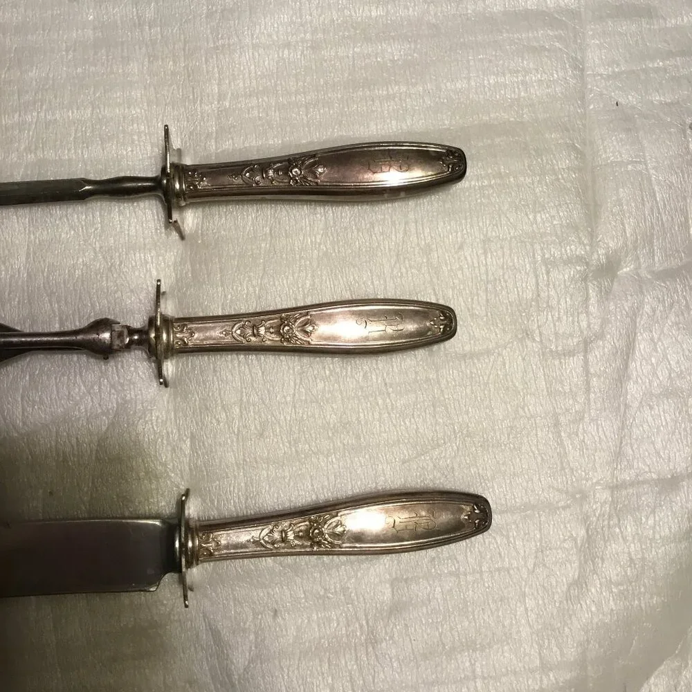Antique 1919 International Silver Co. - William Rogers Ambassador carving set